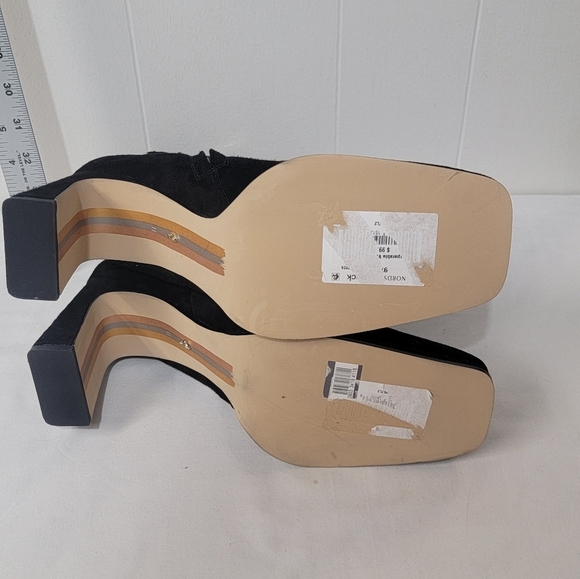 Sam Edelman Women's Irie Square Toe Ankle Bootie Black Suede Size 11 - Picture 11 of 13